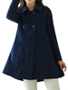Casual Solid Long Sleeve Turn-down Collar Button Pocket Coat