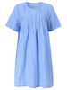 Casual Solid Ruffle O-Neck A-line Dress For Women