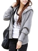 Casual Solid Zipper Long Sleeve Hooded Sweatshirt
