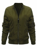 Casual Solid Zipper Pocket Thin Jacket For Women