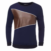 Casual Splice Pullover Stylish Sport Long-sleeved Sweatshirt For Men
