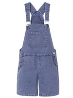 Casual Strap Solid Pocket Denim Overalls Jumpsuit For Women