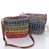 Casual Straw Costrast Color Crossbody Bag Shoulder Bags Phone Bags Travel Bag