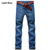 Casual Stylish Business Cotton Thin Straight Leg Slim Fit Jeans For Men