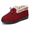 Casual Suede Fur Lining Flat Slip On Warm Ankle Boots