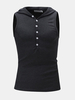 Casual Summer Sleeveless Slim Fit Cotton Hooded Vest Tank Top for Men