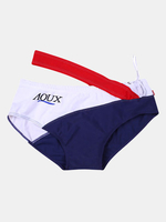Casual Surf Swimming Cross Belt Stitching Printing Bikini Swimwear for Men