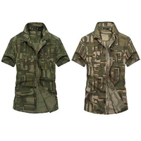 Casual Thin Losse Plus Size Cargo Shirt for Men