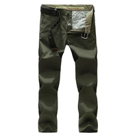 Casual Thin Solid Color Mid Rise Straight Leg Long Pants For Men