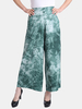 Casual Tie-dyed Wide Leg High Waist Pants For Women