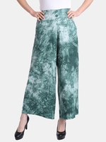 Casual Tie-dyed Wide Leg High Waist Pants For Women