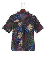 Casual Turn-Down Collar Long Sleeve Women Printed Shirts