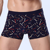 Casual Underwear Printing Cotton Breathable Soft Boxer Briefs for Men