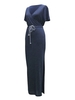 Casual V Neck Stretch Split Maxi Basic Women Pencil Dress