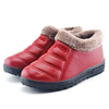 Casual Warm Cotton Fur Lining Ankle Pure Color Short Boots