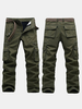 Casual Winter Villus Thick Warm Outdoor Multi-Pocket Wearable Cargo Pants For Men