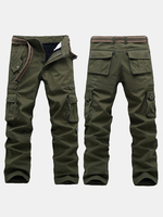 Casual Winter Villus Thick Warm Outdoor Multi-Pocket Wearable Cargo Pants For Men