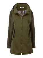 Casual Wollen Patchwork Knit Coat For Women
