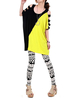 Casual Women Batwing Sleeve Color Contrast Off-Shoulder Blouse