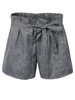 Casual Women Bow Solid Elastic Mid Waist Short Pants