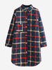 Casual Women Cotton Long Sleeve Plaid Coat