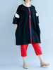Casual Women Embroidered Half Sleeve Loose Shirt Dresses