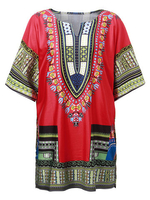 Casual Women Ethnic Printed Loose T-Shirt