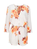 Casual Women Floral Printed Half Sleeve V Neck Button Jumpsuits