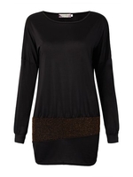 Casual Women Gilding Tight Bandage Long Sleeve Dress