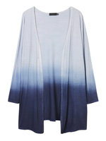 Casual Women Gradient Contrast Color Suncreen Beach Cardigan