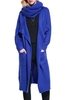 Casual Women Lapel Long Sleeve Pocket Knitted Cardigan Outerwear
