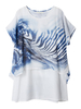 Casual Women Leopard Printed Two Pieces Chiffon T-Shirt
