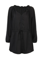 Casual Women Long Sleeve High Waist Loose Mini Dress