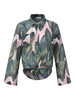 Casual Women Long Sleeve Turn-down Collar Leaves Blouses