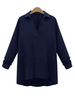 Casual Women Long Sleeve V Neck Loose Solid T-Shirt