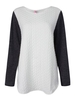 Casual Women O-Neck Long Sleeve Patchwork Pullover Sweatshirt