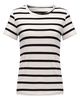 Casual Women O-Neck Short Sleeve Stripe T-Shirt