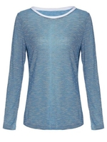 Casual Women Plus Size Round Neck Long Sleeve T-shirt