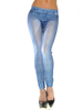 Casual Women Pockets Elastic Skinny Ninth Jean Legging