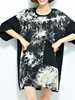 Casual Women Printed Patchwork Big Pocket Loose Dresses