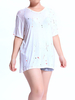 Casual Women Printed V-Neck Short Sleeve T-Shirt