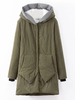 Casual Women Pure Color Long Sleeve Mid-Long Thicken Warm Coat
