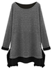 Casual Women Ruffles Knit Patchwork Bottom Pleated Mini Dress