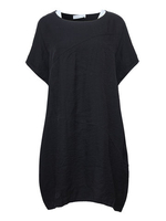 Casual Women Short Sleeve Two Piece Linen Vest Dress