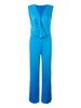 Casual Women Solid Ruffles Sleeveless Jumpsuit