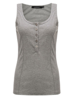 Casual Women Solid Sleeveless O-Neck Pullover Tank Tops