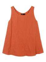 Casual Women Solid Sleeveless O-Neck Tank Top