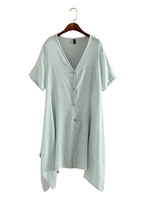 Casual Women Solid V-Neck Button Short Sleeve Cardigan