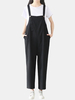 Casual Women Spaghetti Strap Pocket Wide Leg Jumpsuits