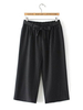 Casual Women Stripe High Waist Capri Pants With Belt